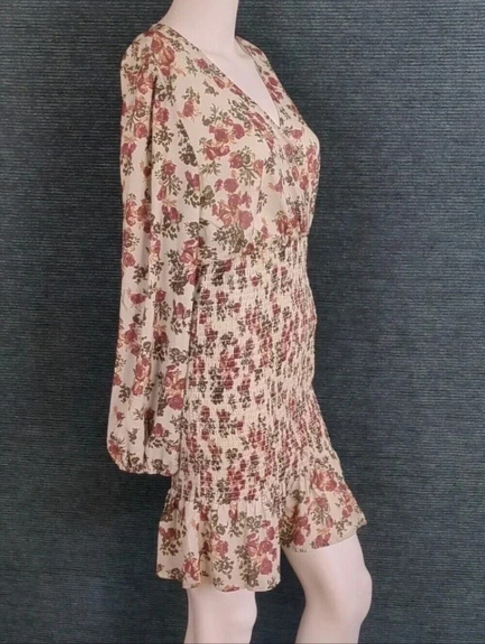 Cute Fall Dress! Cupshe Smocked Ruffle Dress, Long Sleeve NWT